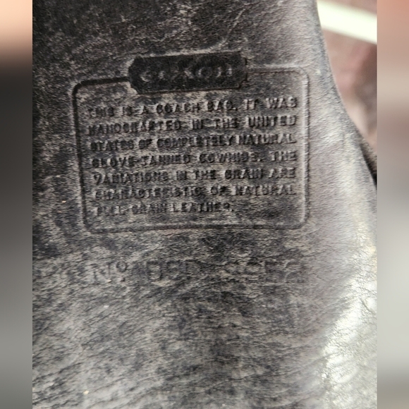 Vintage Coach 9952 Lula's Legacy Black Leather Bucket Bag - Picture 4 of 11